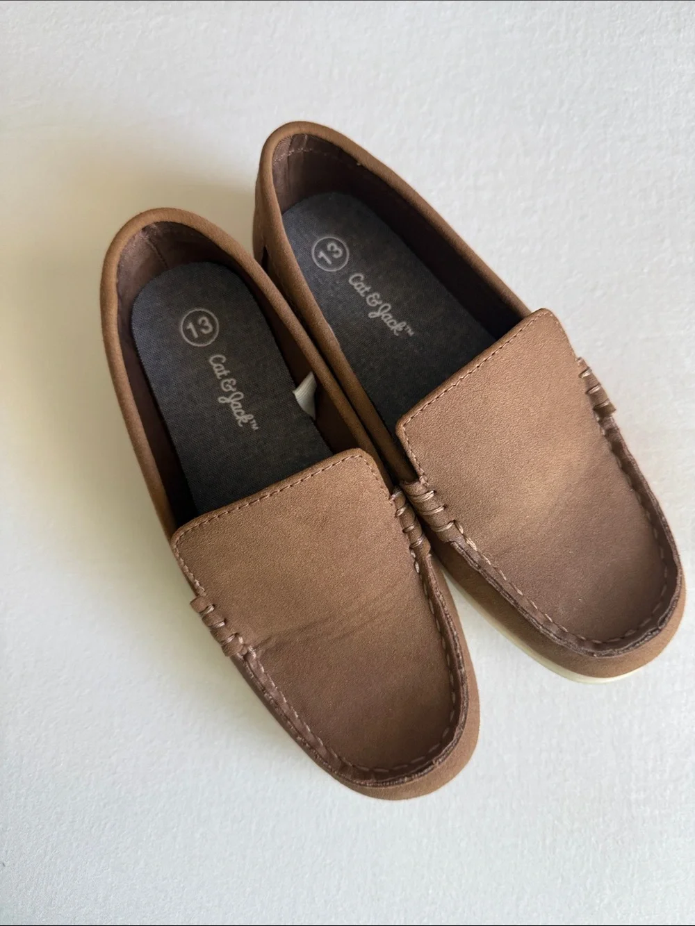 Cat & Jack Brown Kids Moccasin Slip-Ons